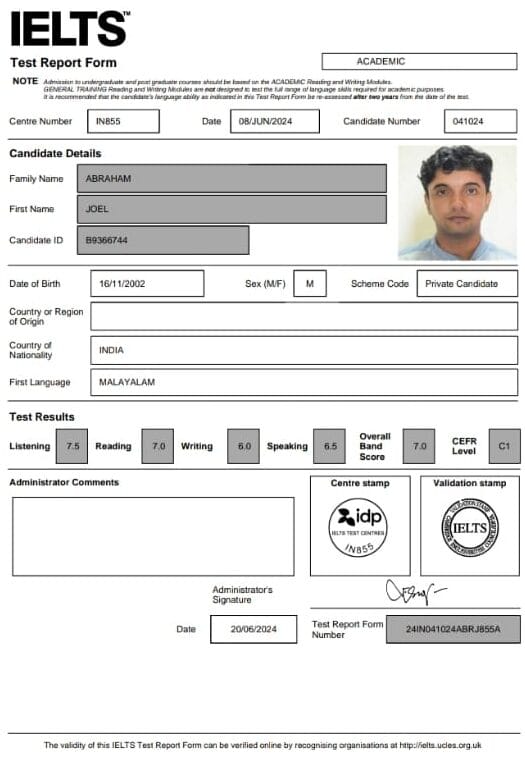 IELTS Top Result